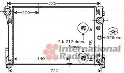 VAN WEZEL 30002475 -  Радиатор, охлаждение двигателя